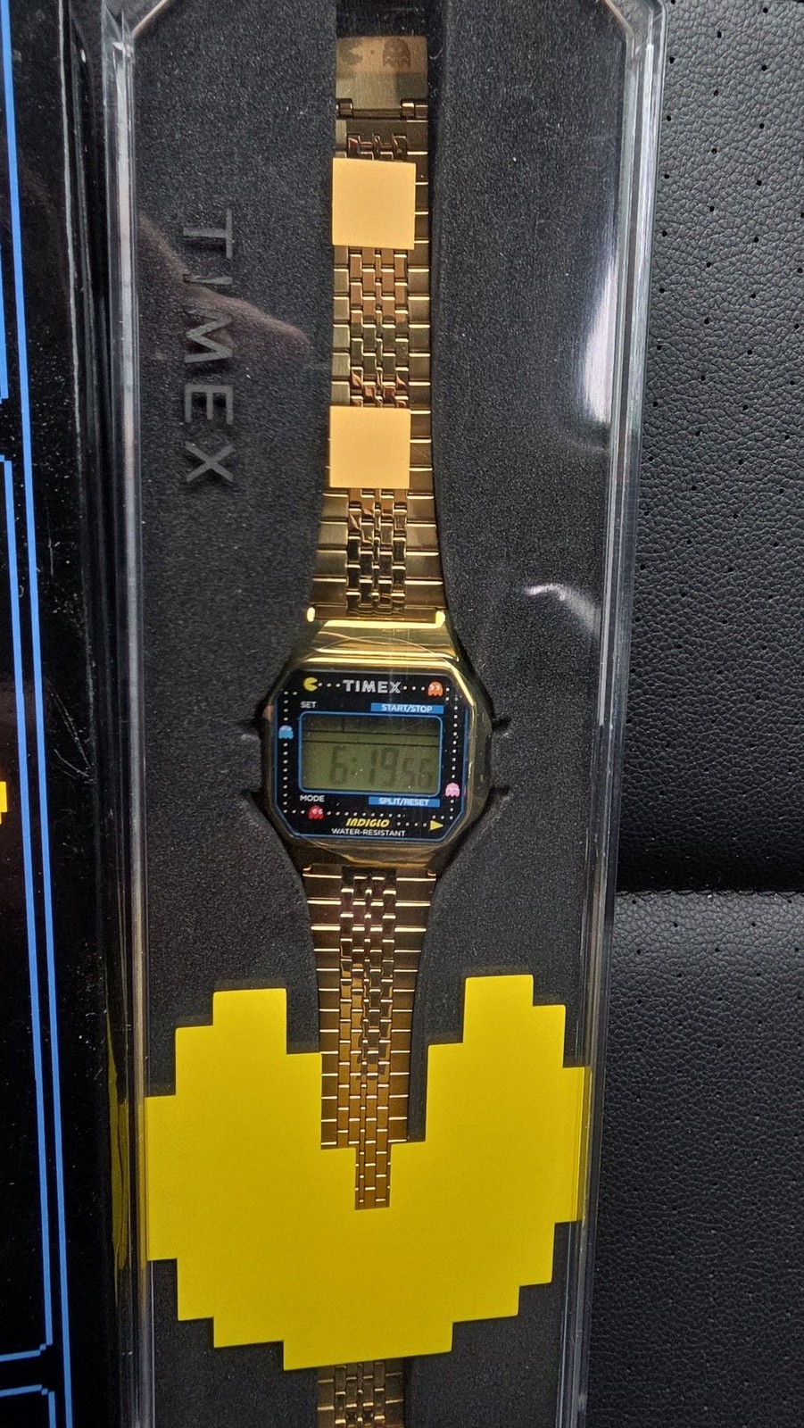 TIMEX T80 PACMAN Limited 40th Anniversary Digital Watch Metal Bracelet