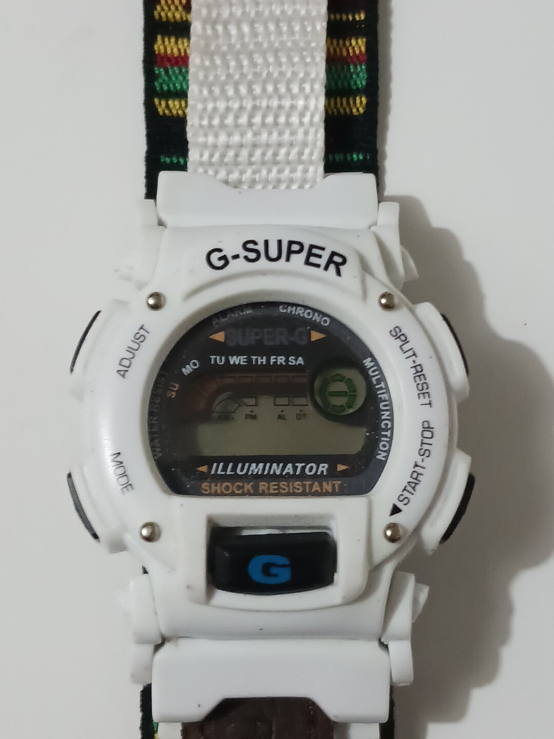 G-Super White Digital Watch. Needs Battery