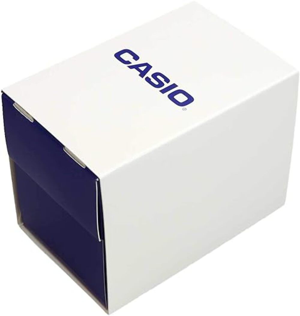 Casio AQ230A-7DM Men’s Ani-Digi Stainless Steel White Dial Watch
