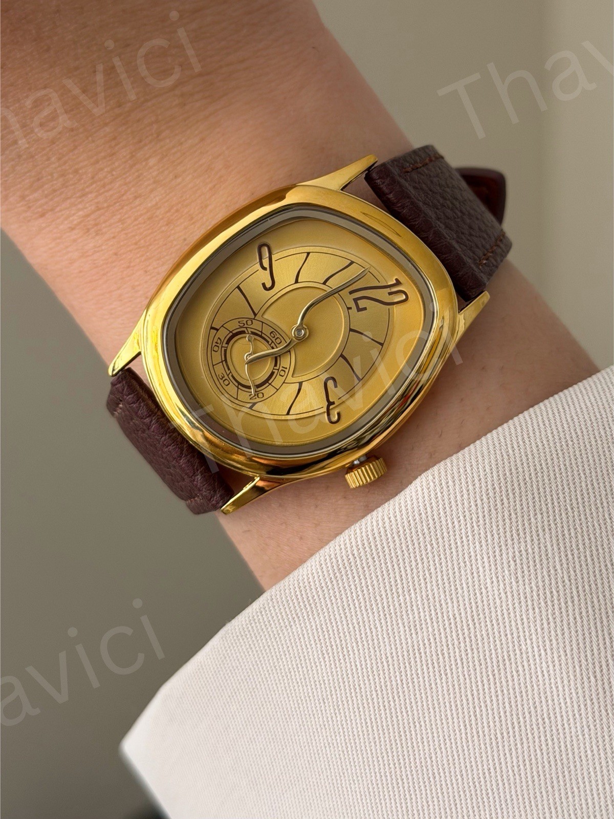 Mirage Watch Dali Paris Crash Melting Vintage Rare French Homage Irregular Men