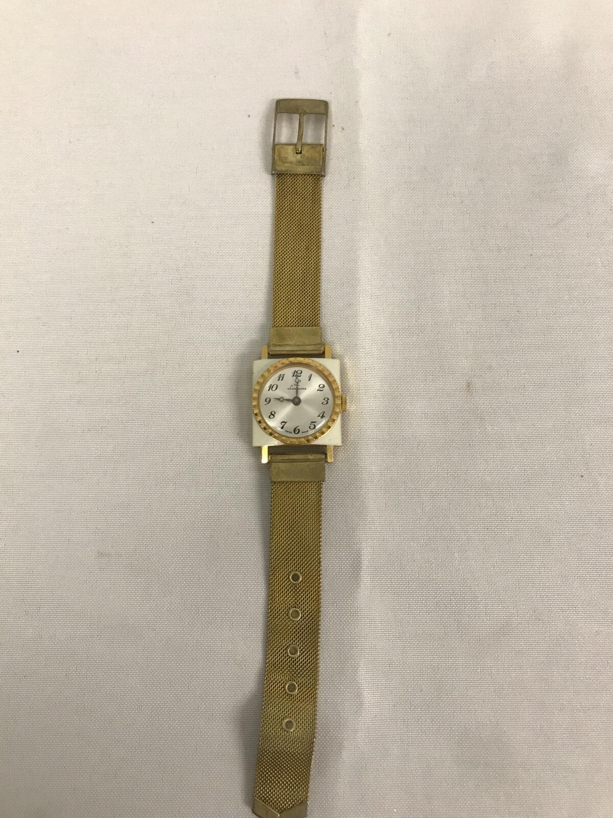 VINTAGE LAUSANNE SWISS MADE WOMEN’S WRIST WATCH with MID CENTURY MODERN FACE