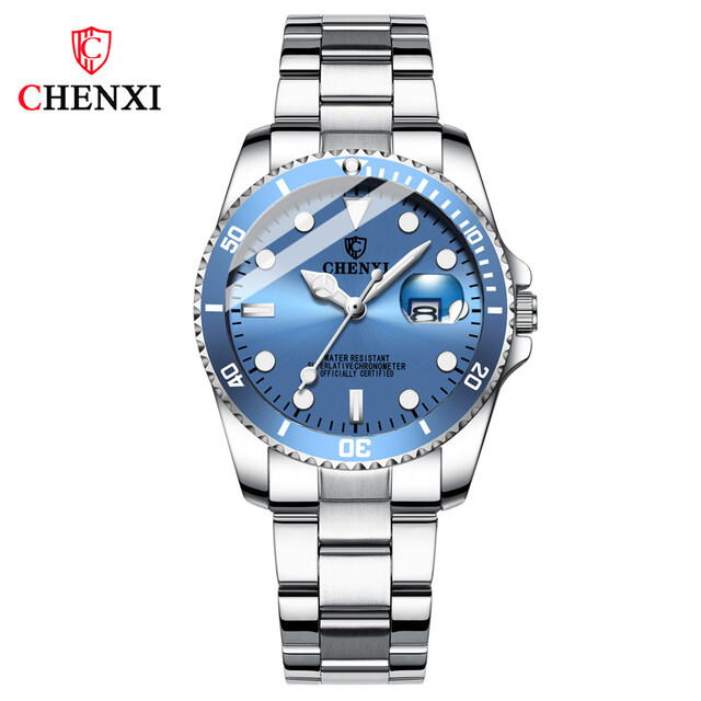 CHENXI Women’s Elegant Quartz Watch Stainless Steel Date Waterproof Wristwatch