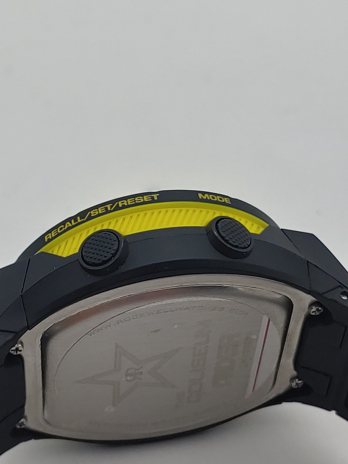 Rockwell x Rockstar Energy Drink Watch Men Black / Yellow Coliseum Rider Digital