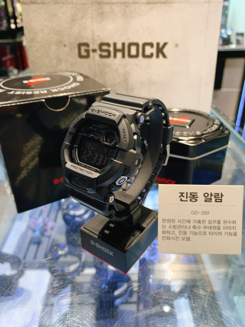 Casio G-Shock GD-350-1B Urethane Strap Men Watch Original New
