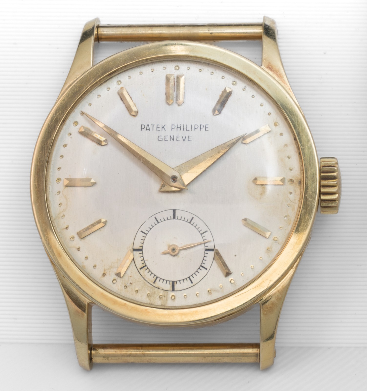 Patek Philippe Ref. 96 Calatrava 1950s Vintage 18K Gold Watch 12-400 Movement