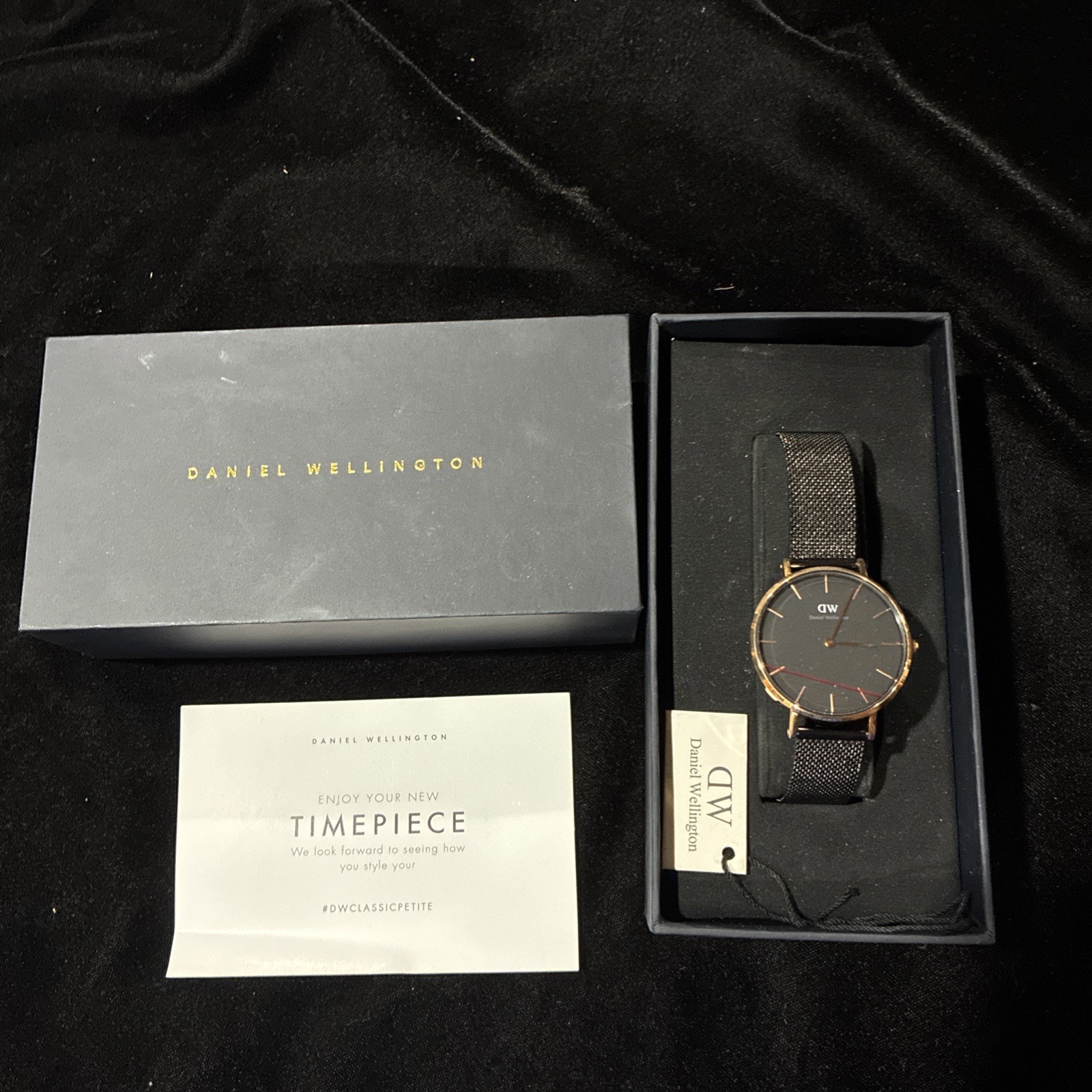 NEW Daniel Wellington Classic Petite Ashfield Women’s Quartz Watch DW00100201