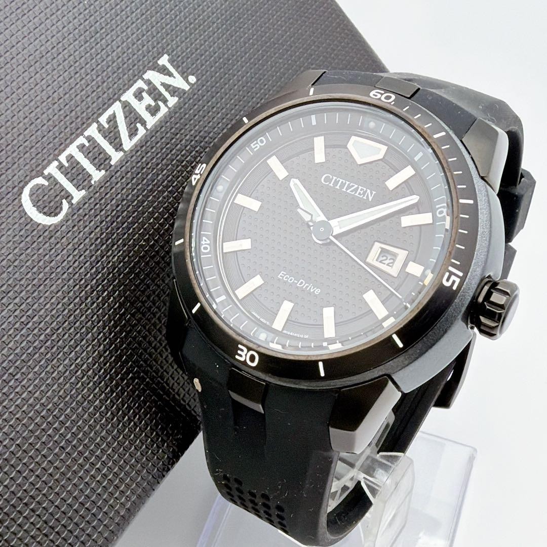 Citizen Eco Drive Date Watch Mens 45mm Quartz Solar wrist 22cm Timepiece
