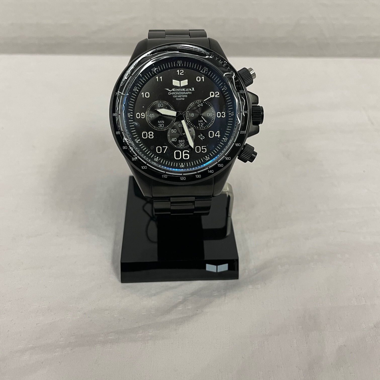 Vestal Big Watch Men’s ZR3 Chronograph Watch Brushed Black/Lume ZR3021 WAS $320