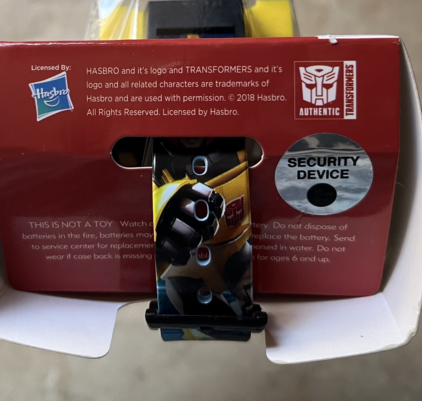 Transformers LCD Watch 2018 Hasbro Bumblebee New Sealed