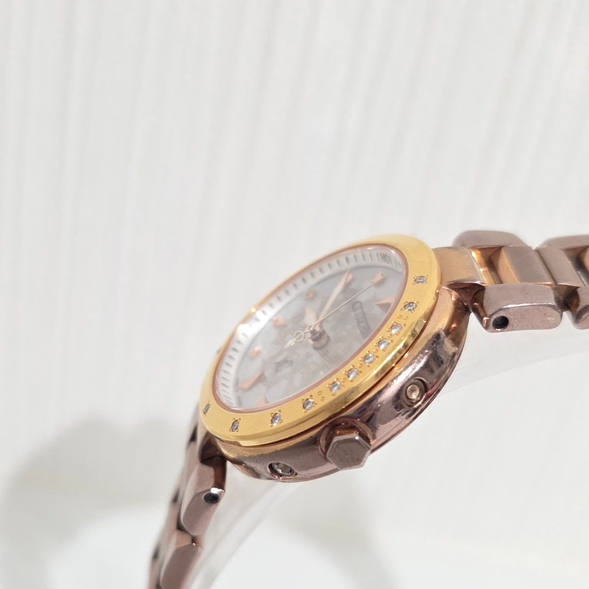 Citizen Xc H335-T014496 Eco-Drive Radio Solar Ladies Watch Diamond Japan