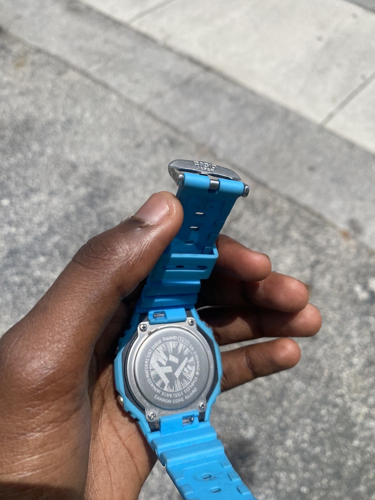 Casio G-Shock Digital 2100 Series Japanese Manga Blue