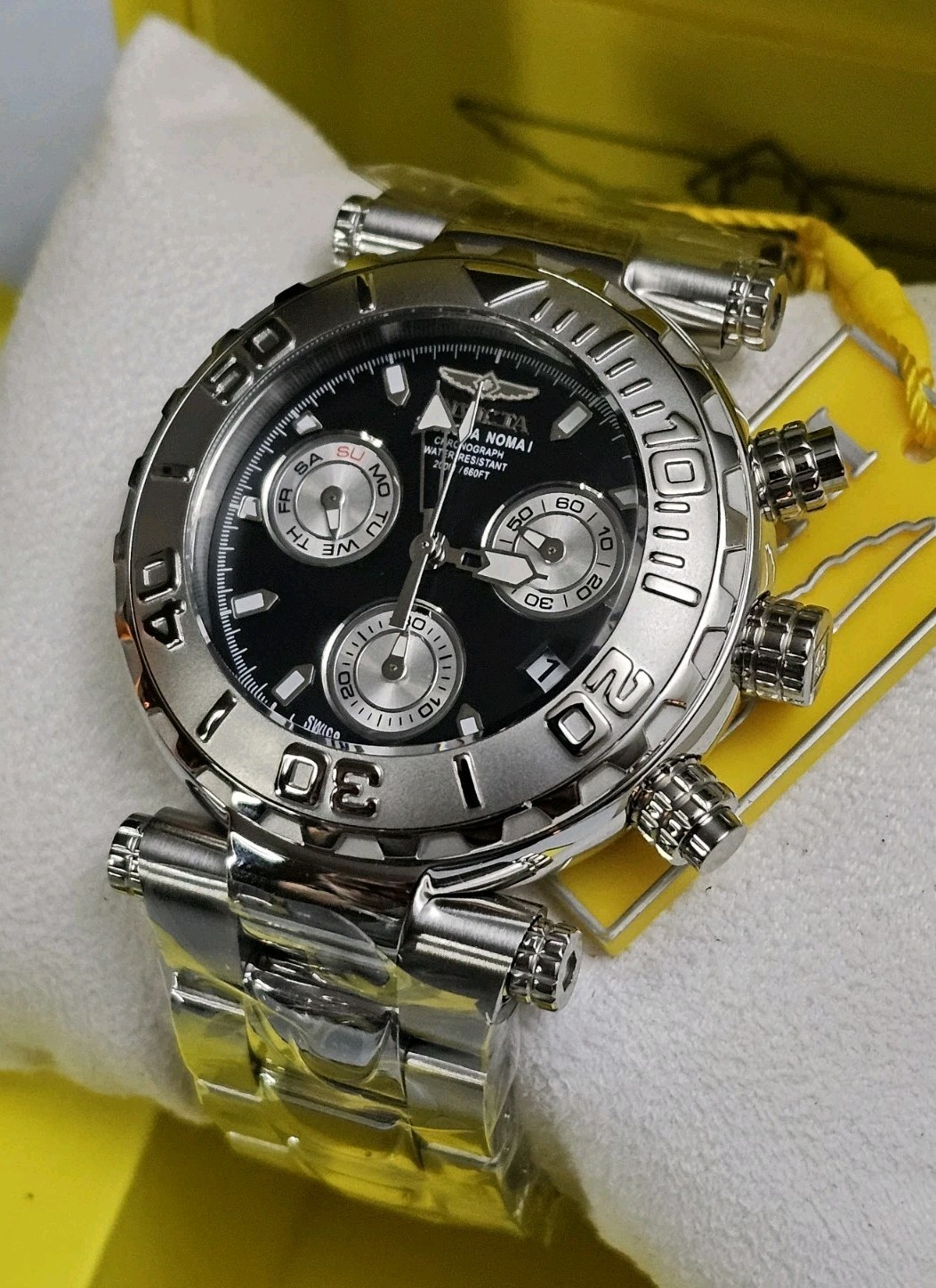 Invicta – Subaqua Noma I – Swiss Z60 Limited Edition #605 Silver BLK mens watch