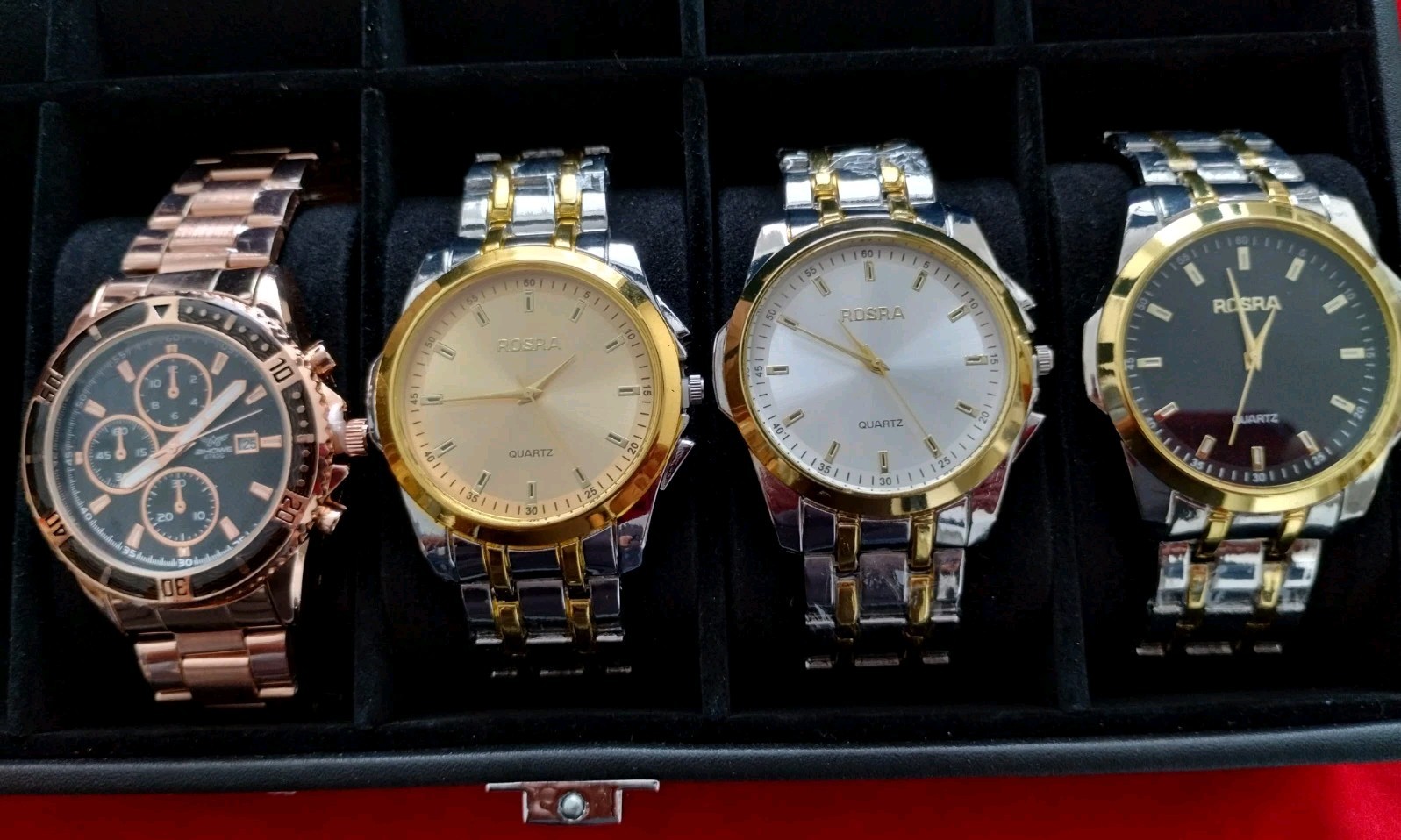 Set 4 Brand NEW Men’s Watch Lot 32025A Men Wrist Watches