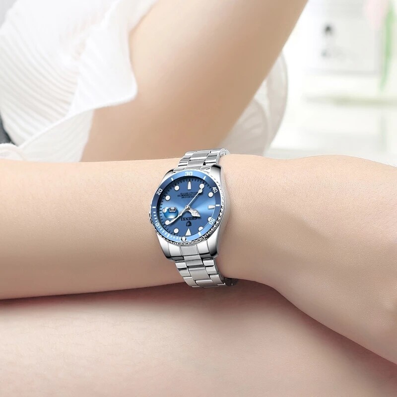 CHENXI Women’s Elegant Quartz Watch Stainless Steel Date Waterproof Wristwatch