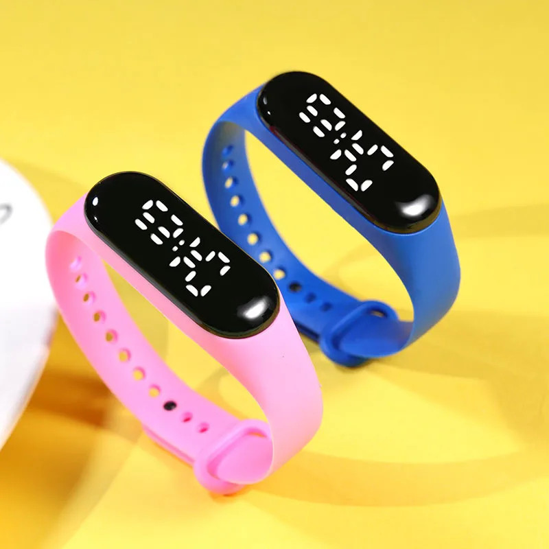 Kids LED Digital Sports Watch Waterproof Touch Wristwatch Bracelet