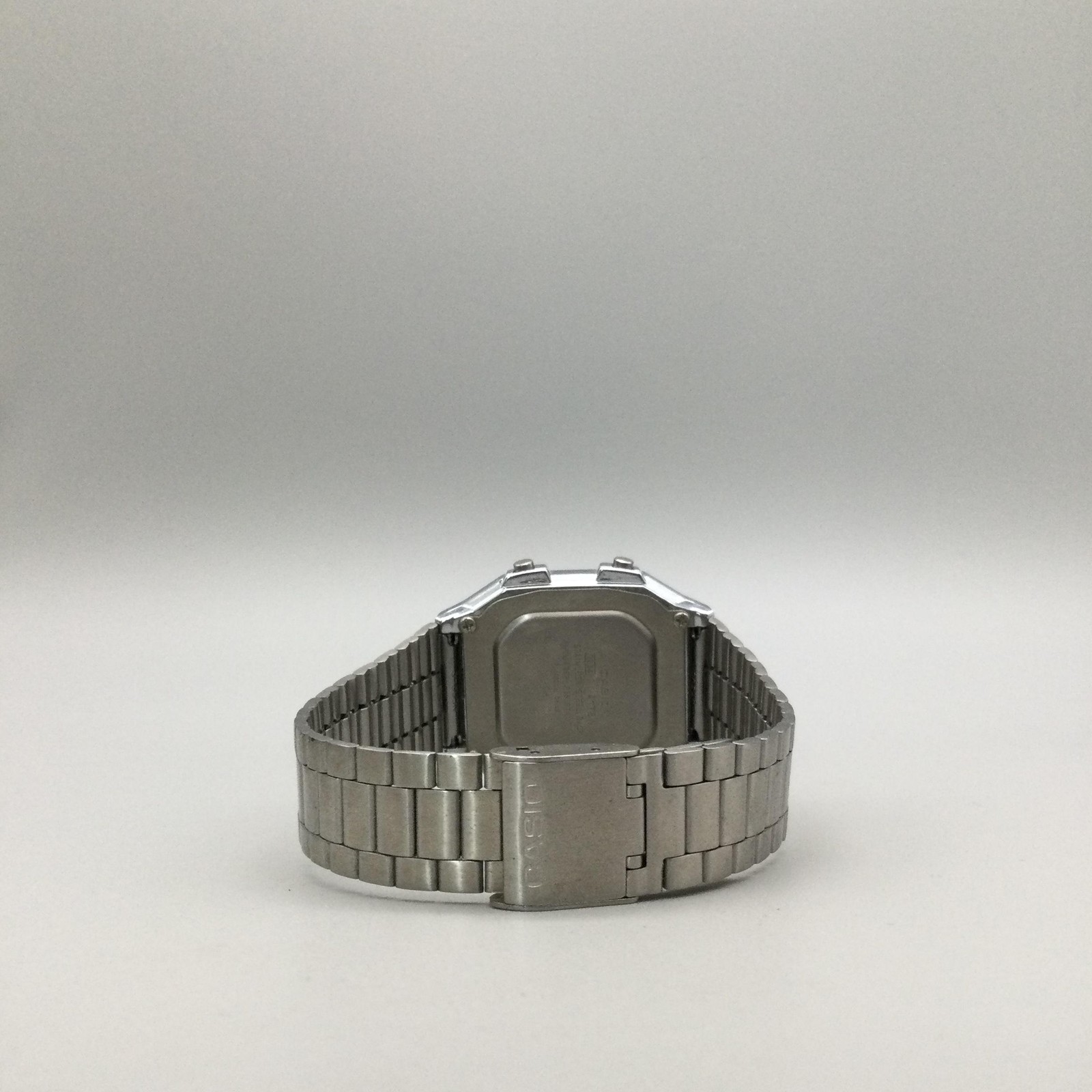 Casio 3234 A178W Mens Watch 34mm Digital Dial Stainless Alarm Chrono WR Bracelet