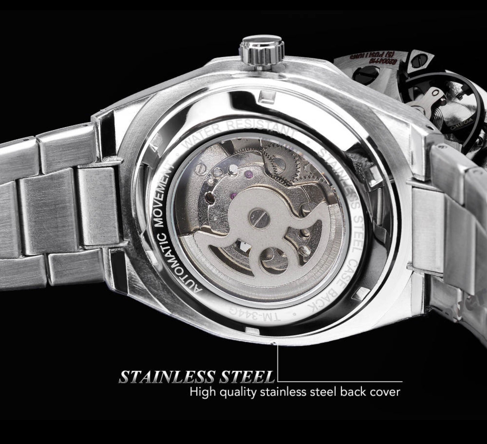 Men’s Skeleton Mechanical Luminous Luxury Waterproof Octagon Shape Watch