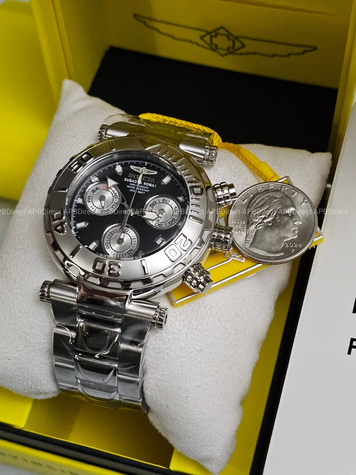 Invicta – Subaqua Noma I – Swiss Z60 Limited Edition #605 Silver BLK mens watch