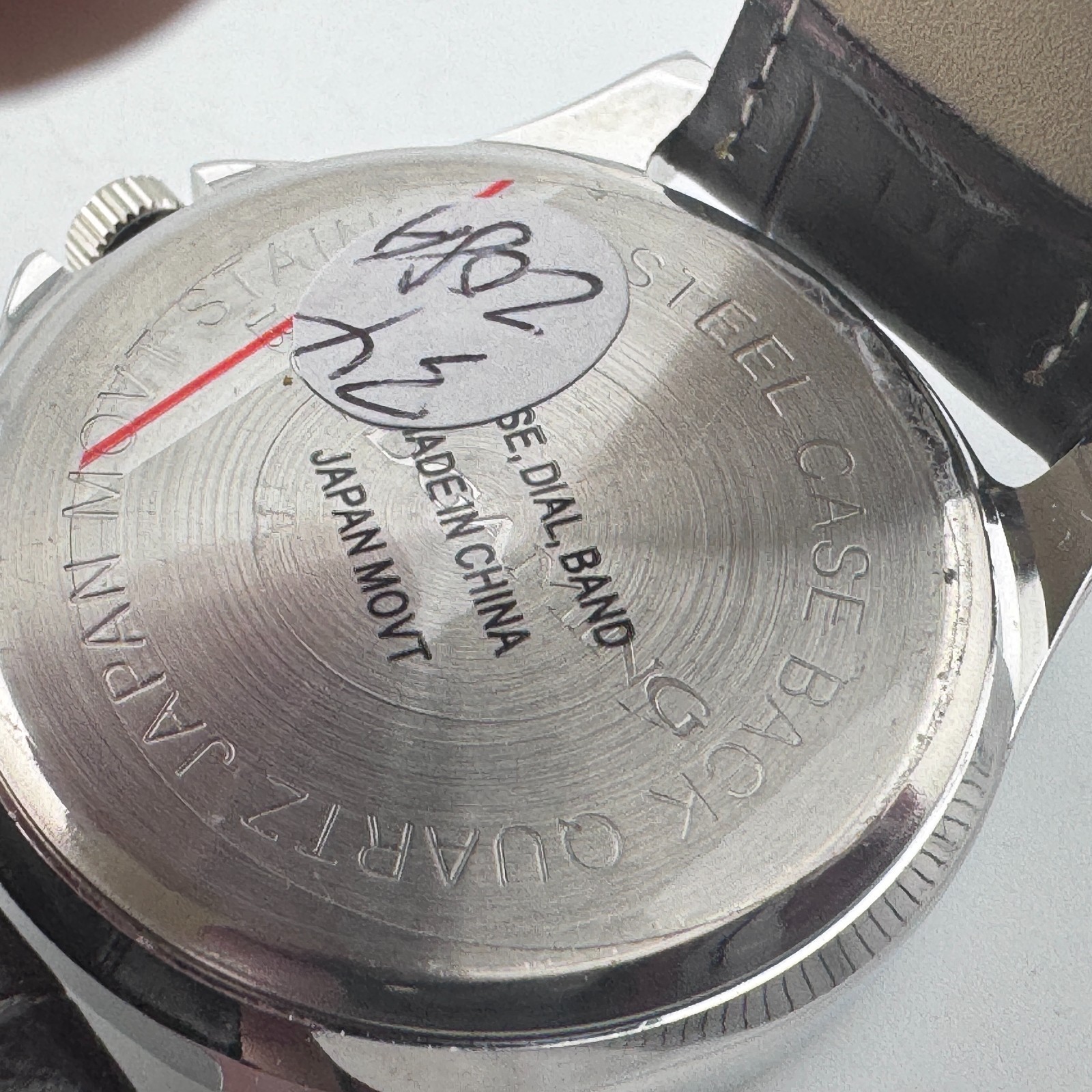 Boyd Gaming Quartz Watch Men Silver Faux Leather Japan Analog New Battery