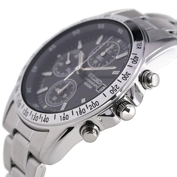 Brand New SEIKO SND367PC Chronograph Black Silver Men’s Watch 10ATM from Japan