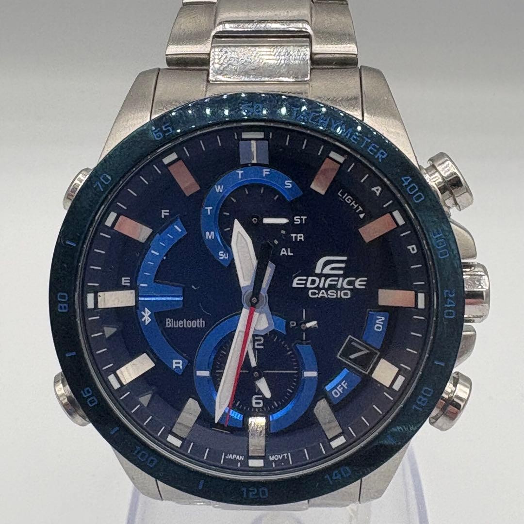 CASIO EDIFICE Analog Watch Silver Blue Men’s