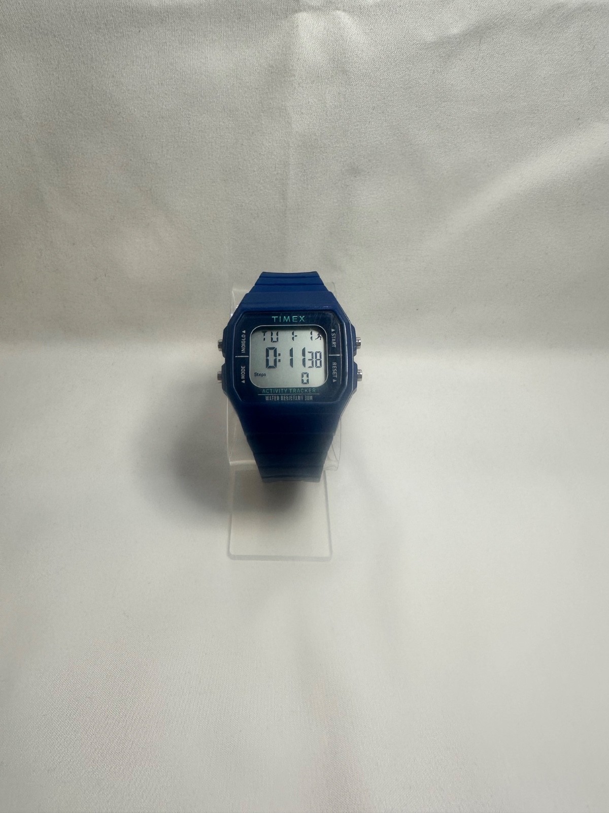 Timex Activity Tracker Watch 35mm Blue Digital Indiglo TW5M55700 Day Date