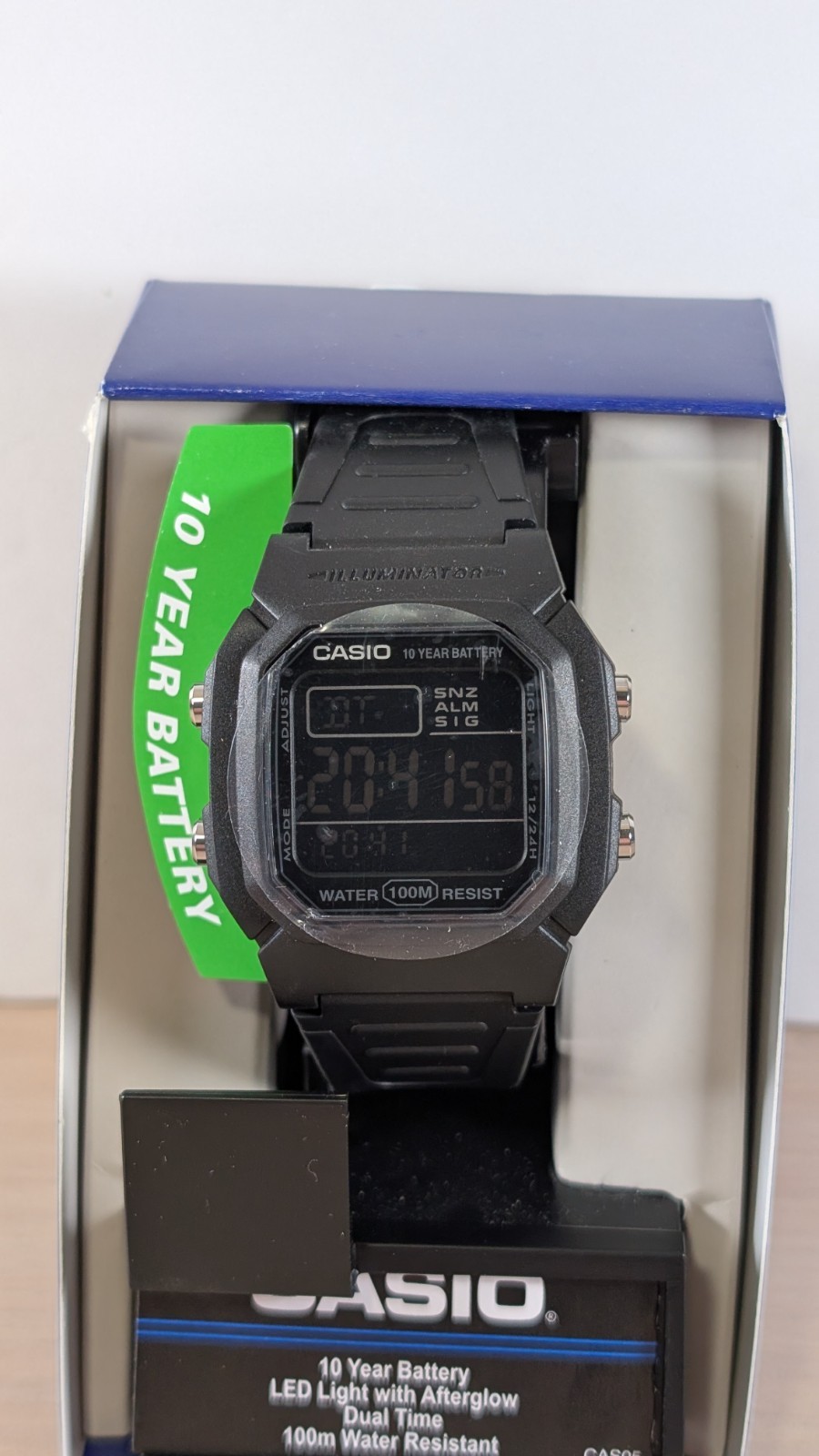 Casio Mens W800H-1BV Classic Digital Sport Watch