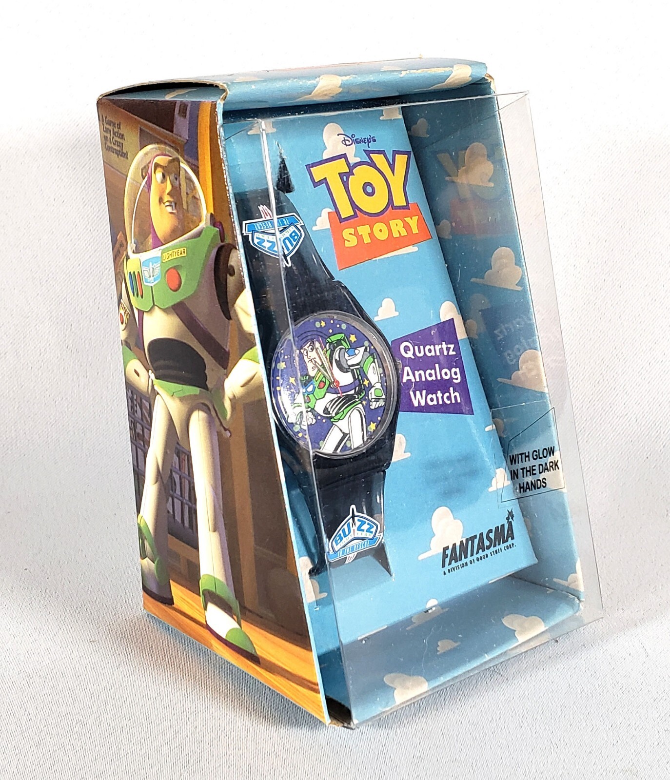 Buzz Lightyear from Toy Story Fantasma Cartoon Movie Character Watch in Box