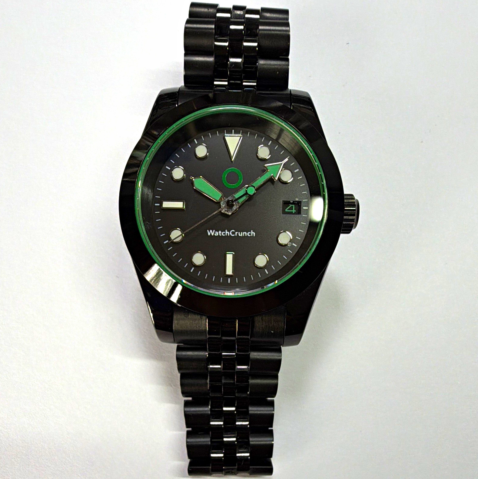 WatchCrunch inspired “Milgauss” Mod Automatic NH35 – on the fly adjust PVD