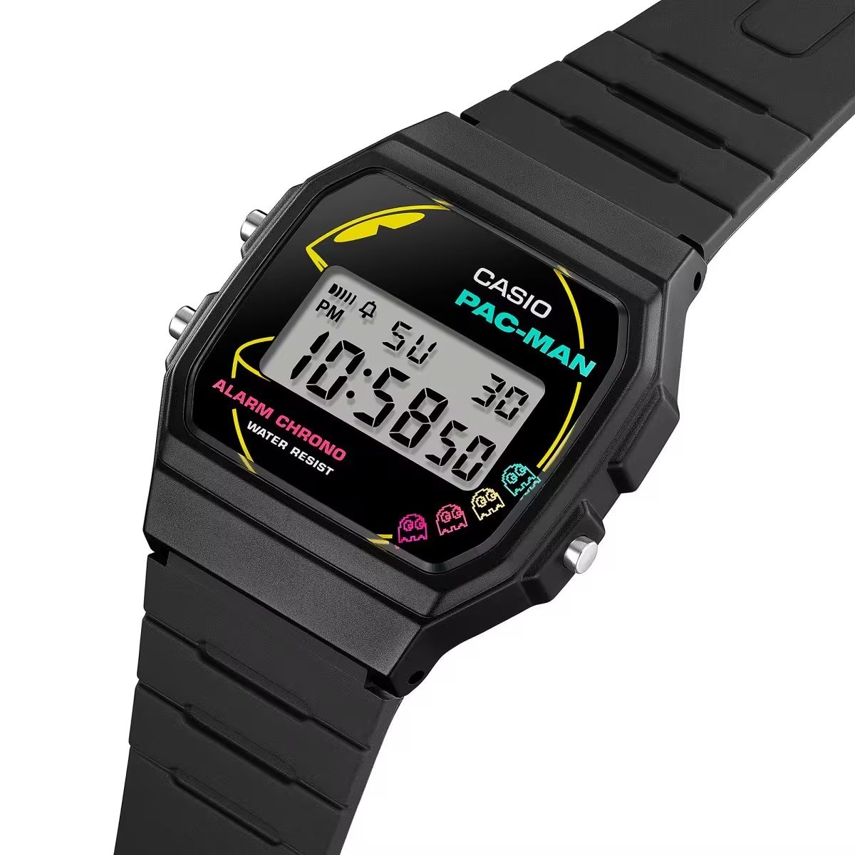 Casio F-91WPC-1A PACMAN Limited Edition Digital Black Dial 35mm New Unisex Watch