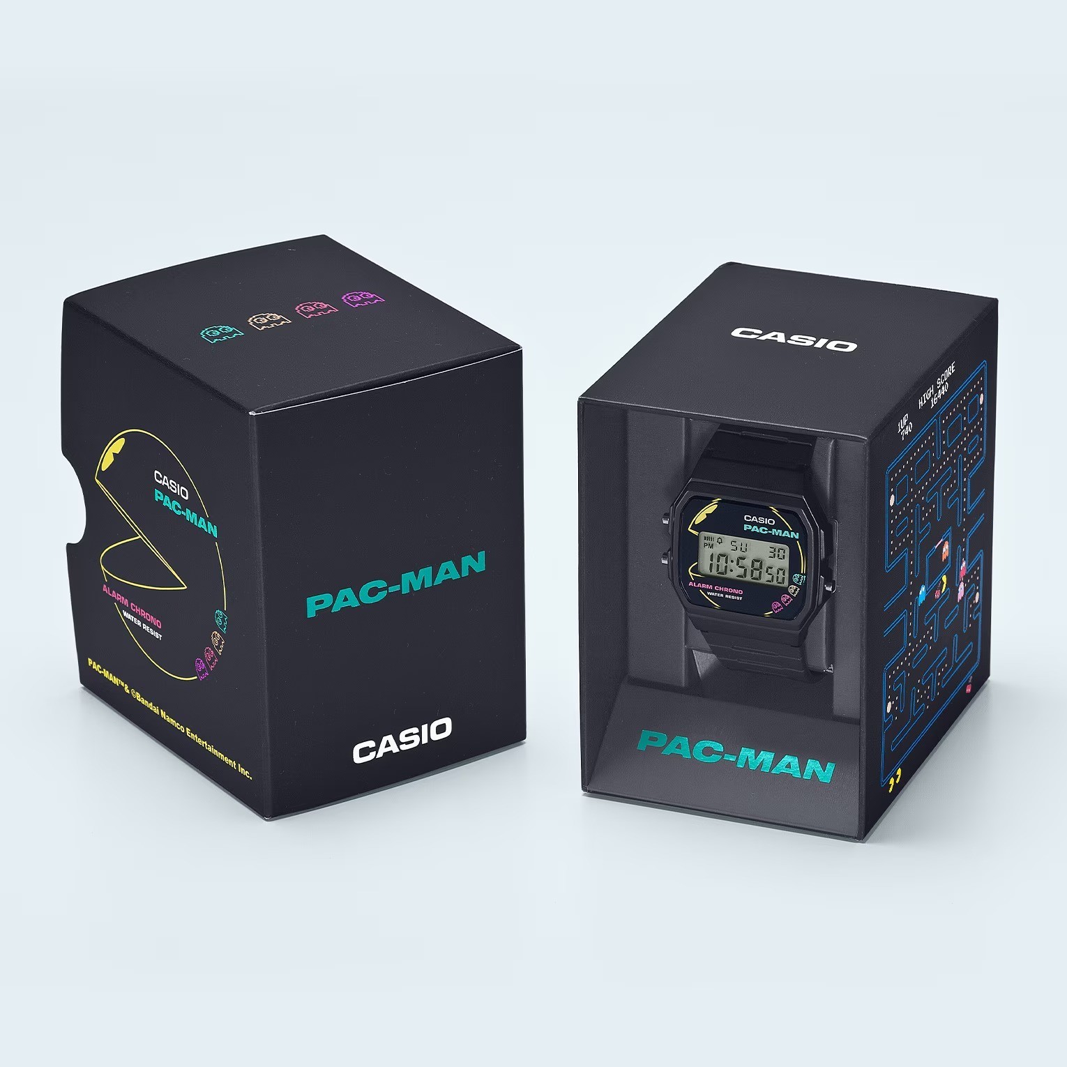 Casio F-91WPC-1A PACMAN Limited Edition Digital Black Dial 35mm New Unisex Watch