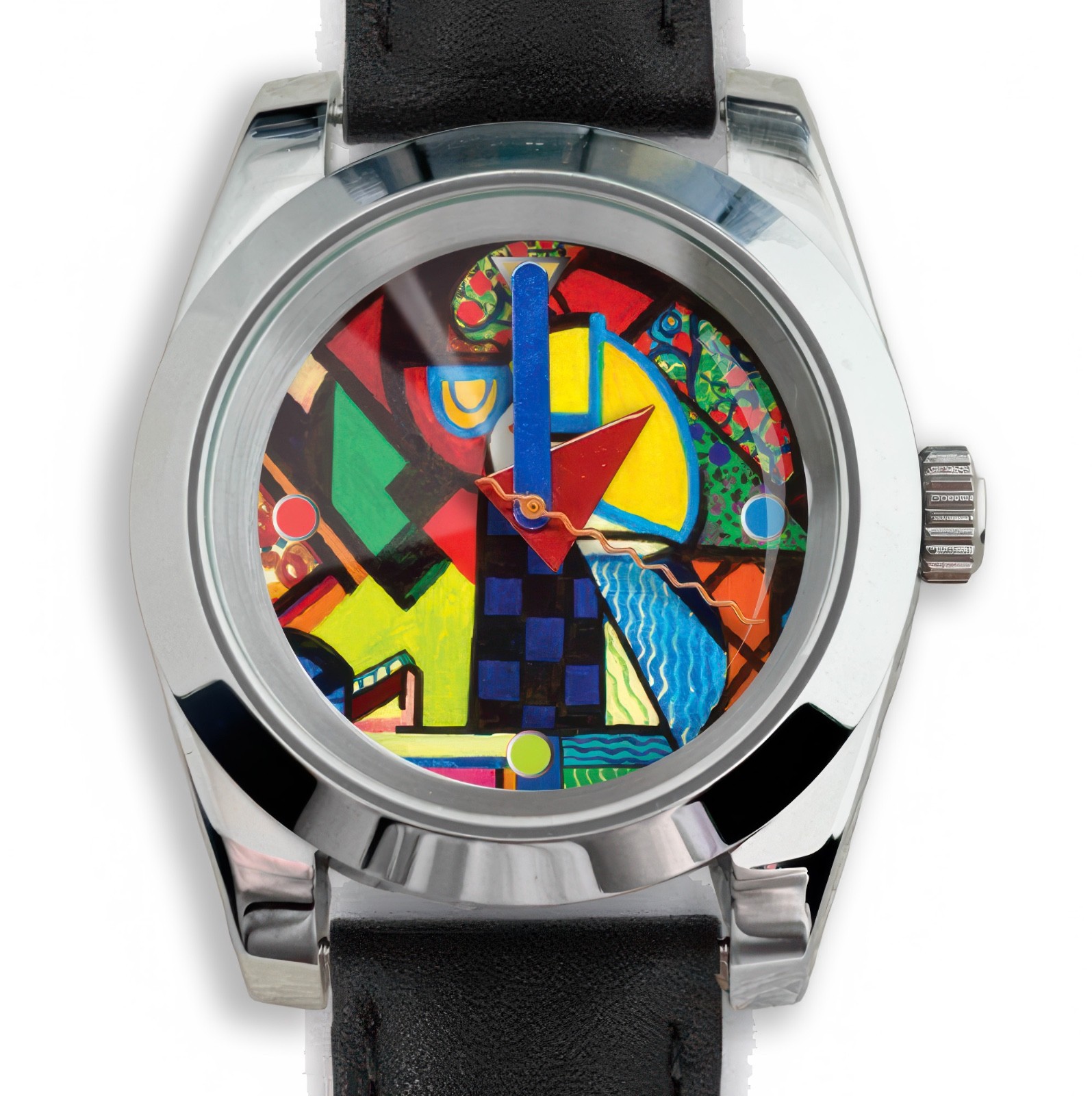 Custom Modern Art Watch – Handmade Artistic Timepiece
