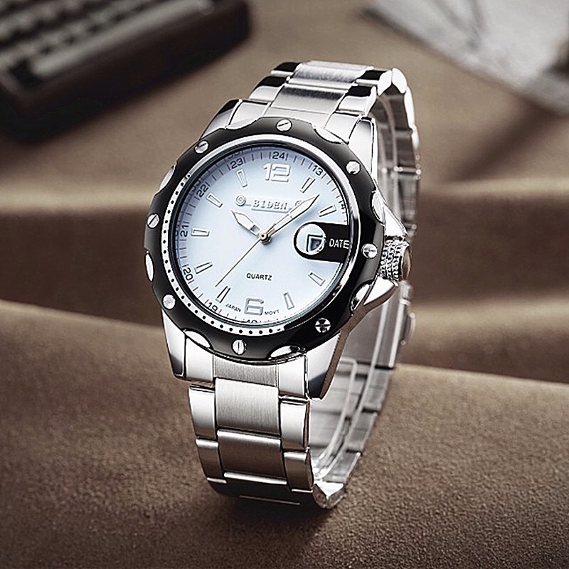 High Quality Biden Luxury Stainless Steel Dial, Date Classic Quartaz Men Watch