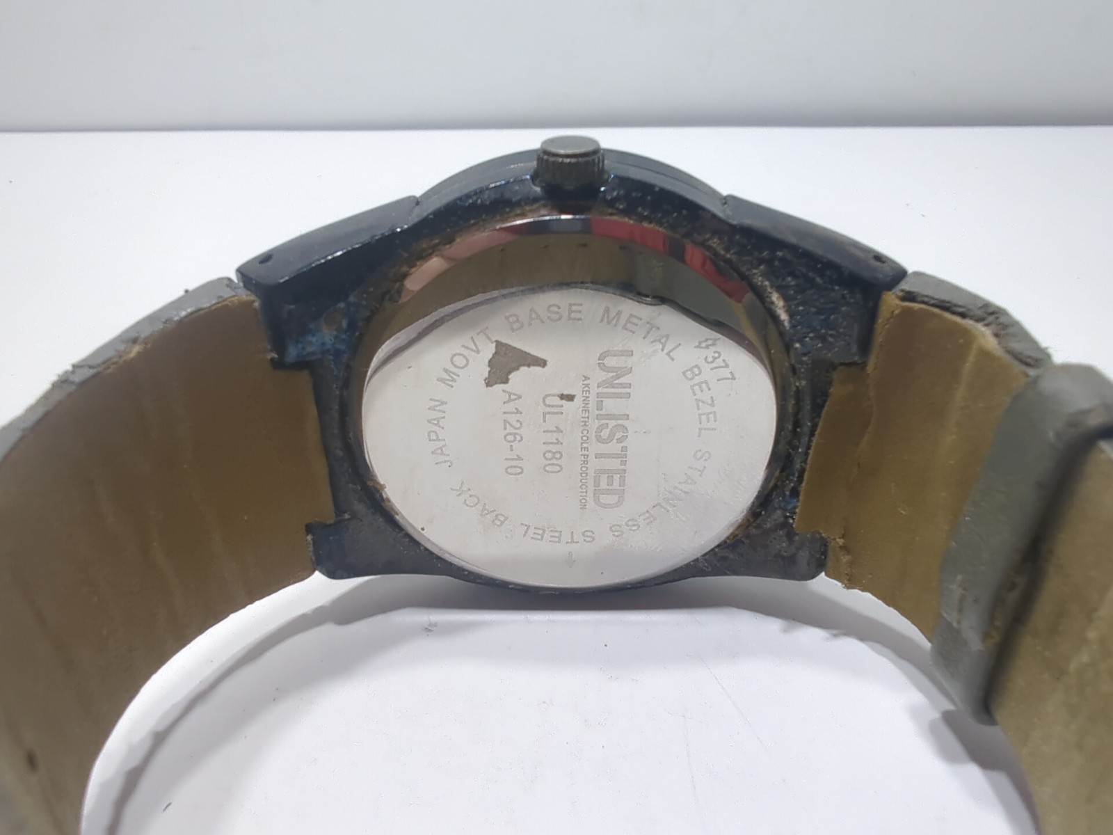 ✨USED✨ Unlisted UL1180 Men’s Watch – Black & Grey Stainless Steel – Japan Movt