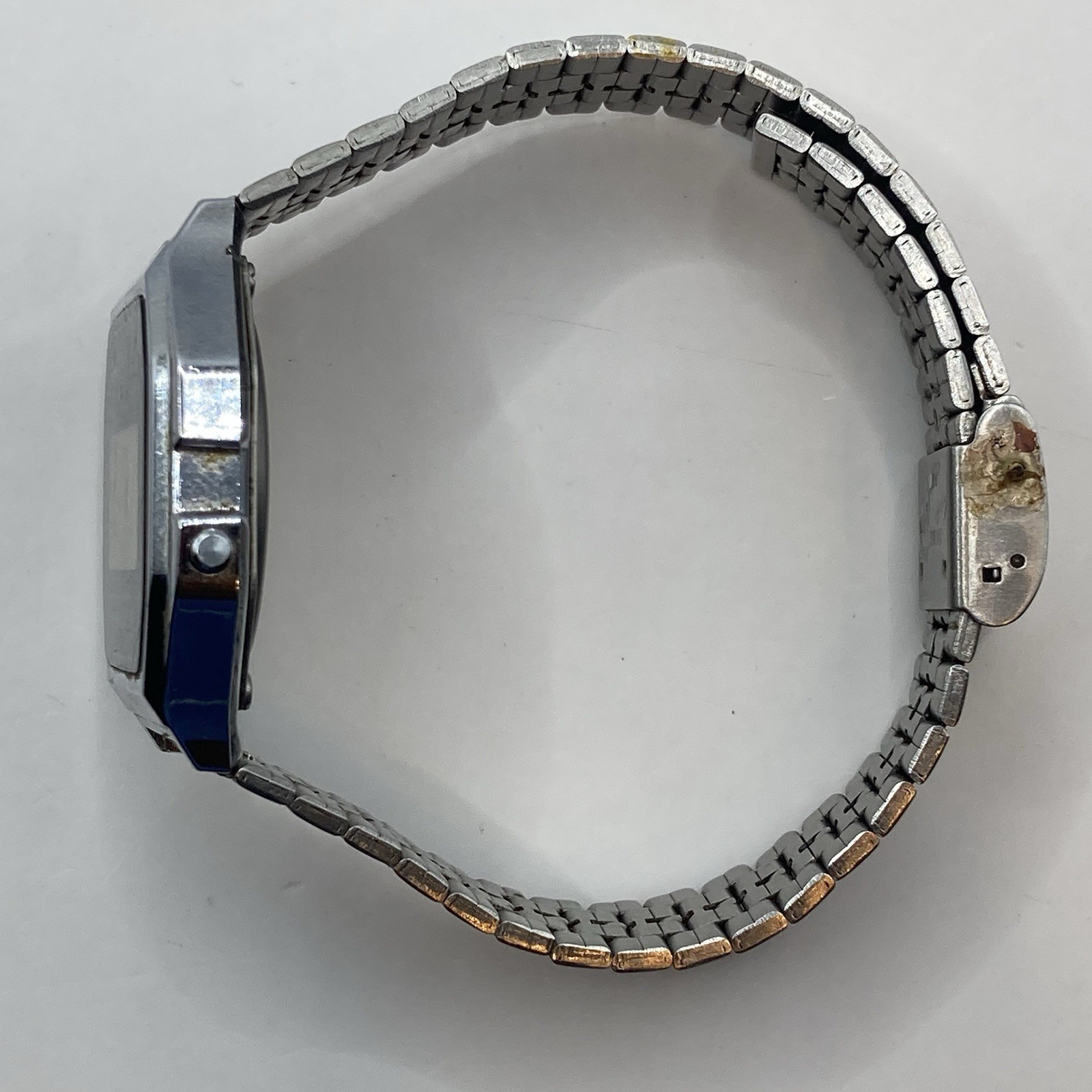 Vintage Casio A158W Digital Watch 593 Module Stainless Steel Chrono Classic