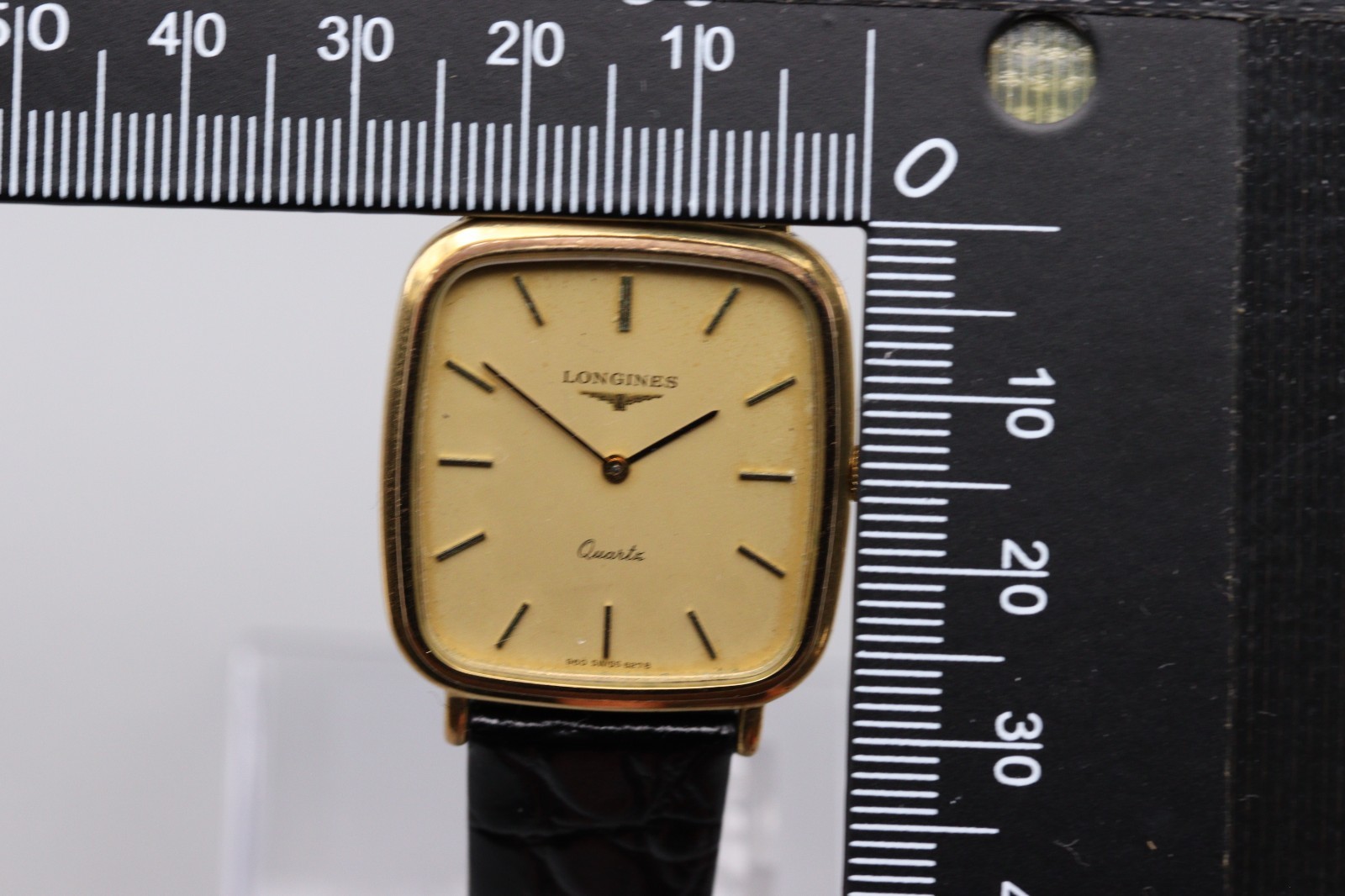 [Exc+5] LONGINES 960 6278 Gold Quartz 28mm Men’s Watch Swiss Made
