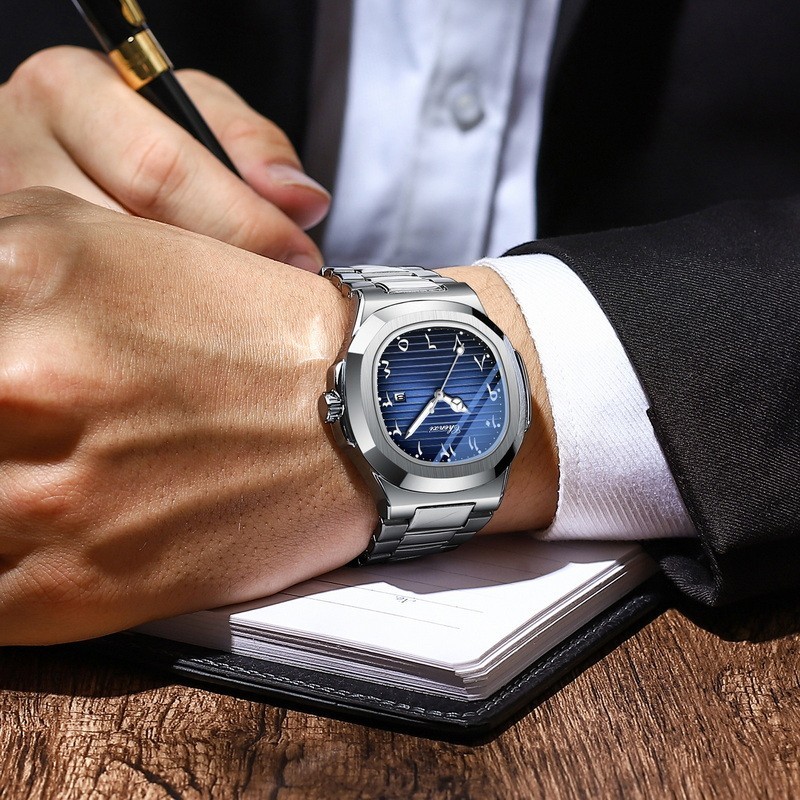 CHENXI Men Business Eastern Arabic Numerals Dial Luminous Calendar Quartz Watch