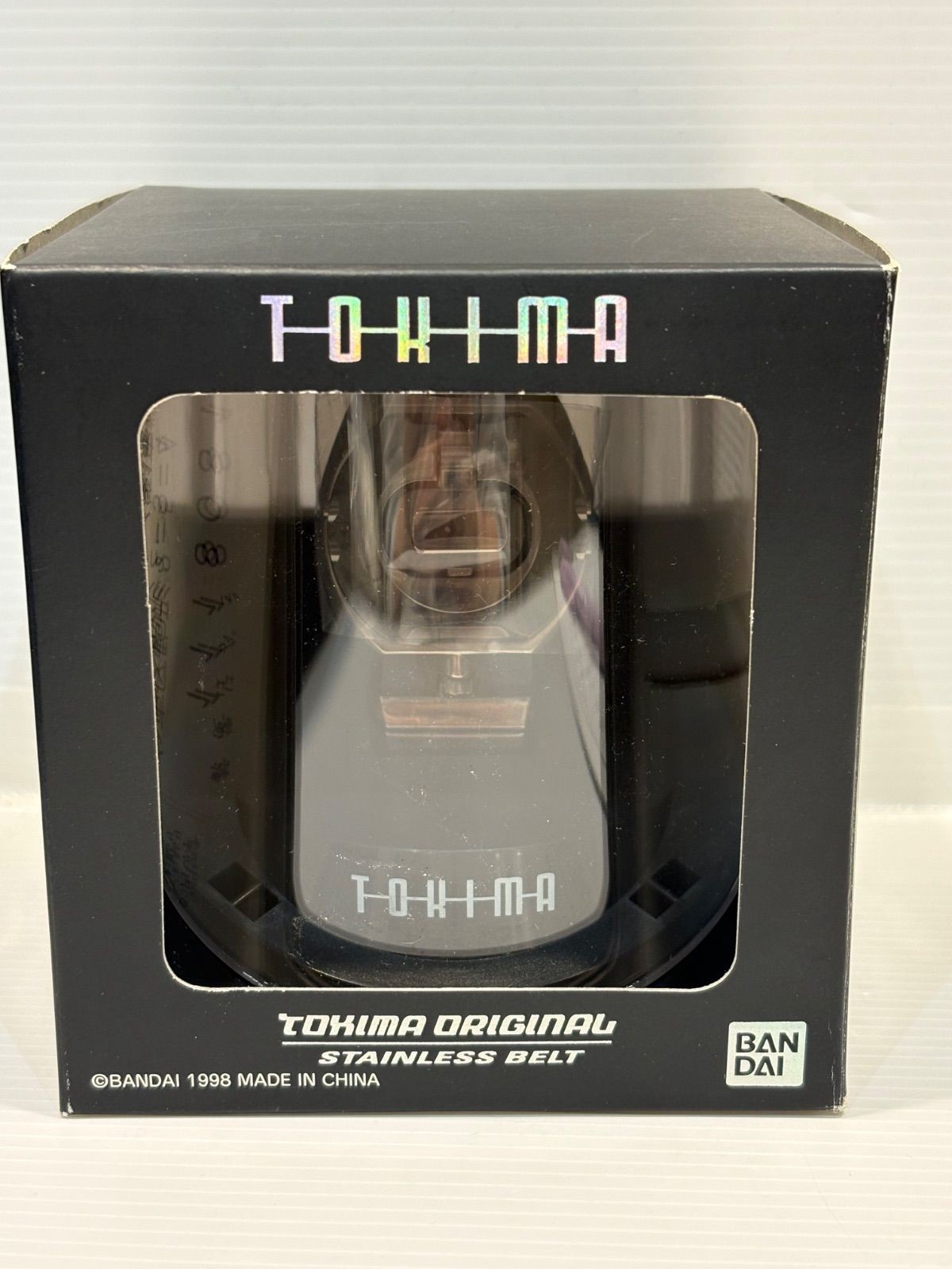 Vintage 1998 Bandai TOKIMA ORIGINAL Digital Watch Black Titanium Strap JDM Rare