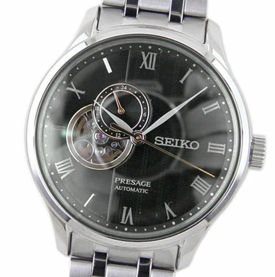 SEIKO PRESAGE SARY237 Green Garden Open Heart Men Watch in Box