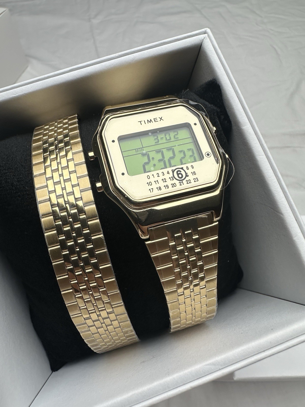 Timex x Maison Margiela Watch TWG067500 T80 MM6 Golden Steel Unisex
