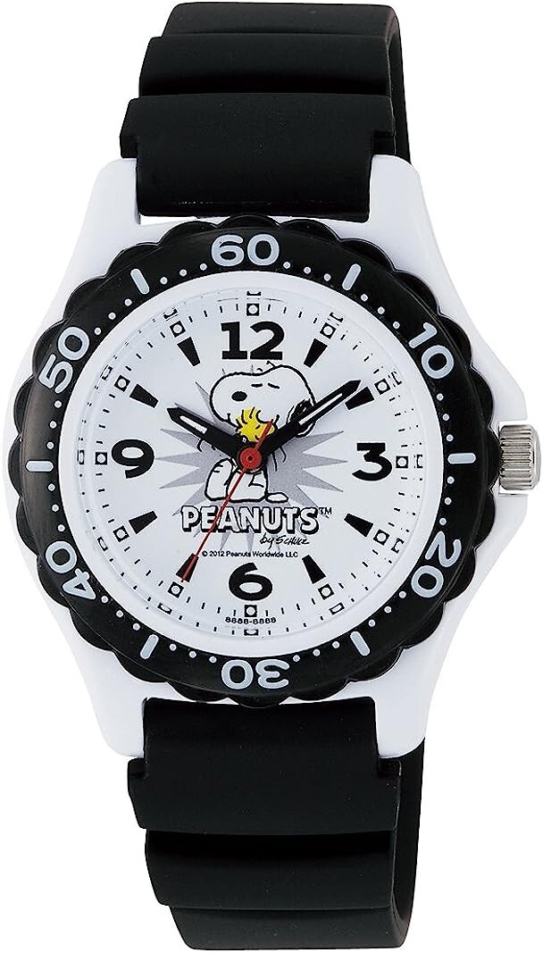 Citizen Q & Q AA96-0016 Watch Analog Snoopy Waterproof Urethane Strap Boys
