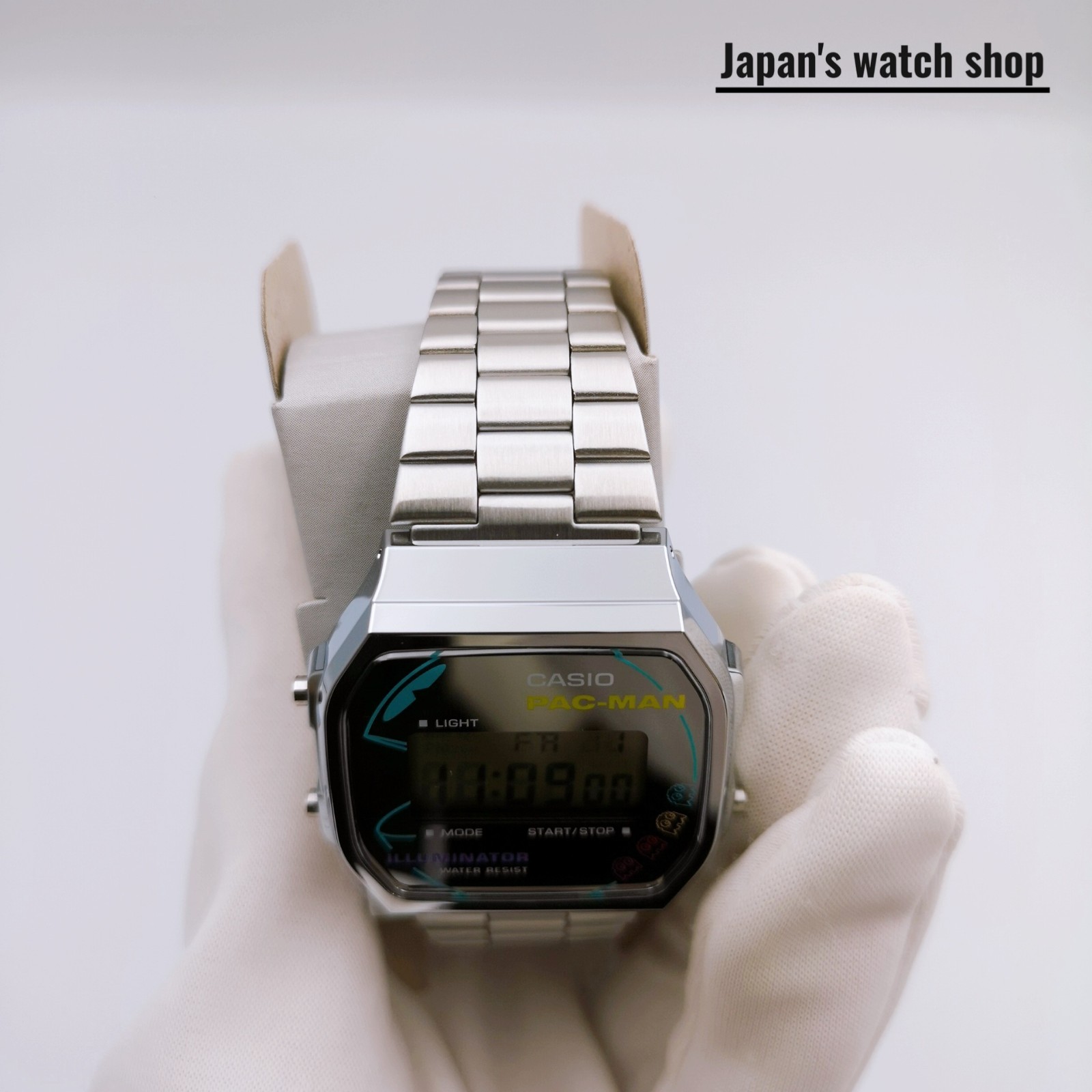 CASIO Classic A168WEPC-7AJR Silver PAC-MAN Collaboration Men’s Watch New in Box