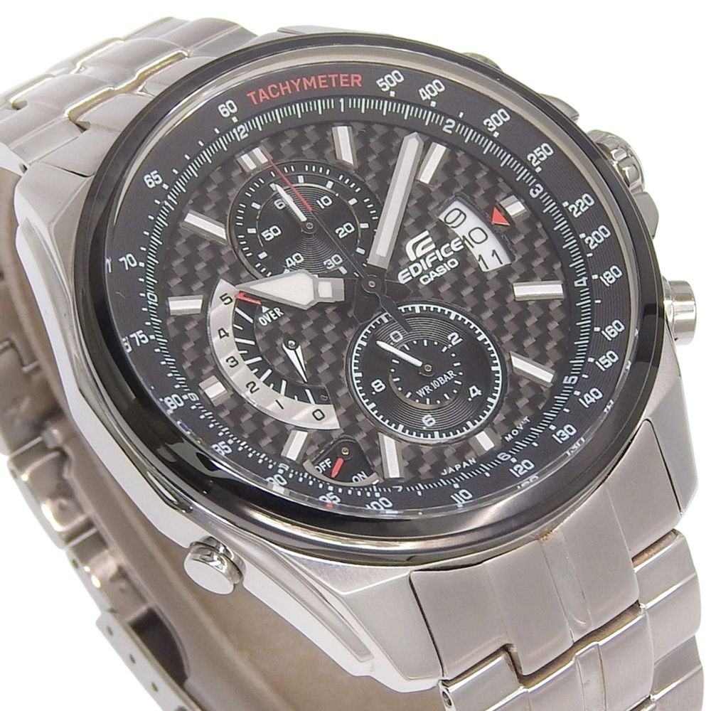CASIO Edifice EFR 501SPJ 1AJF Stainless Steel Silver Quartz Chronograph Men’s Bl