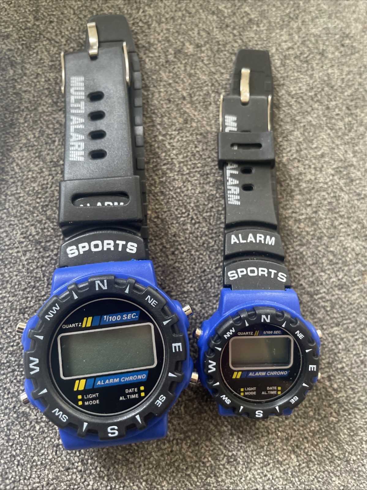 Lifelong Sports Style Digital Watch Alarm Chrono 1/100 Sec. Blue & Black