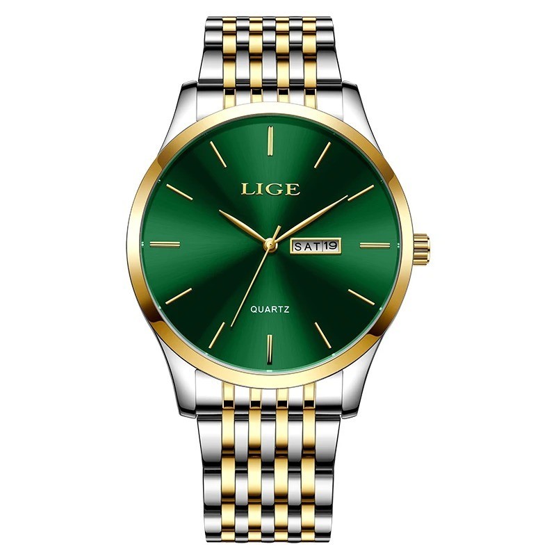 2025 LIGE Men Business Watches Top Brand Luxury Man Wristwatch Waterproof Lumino