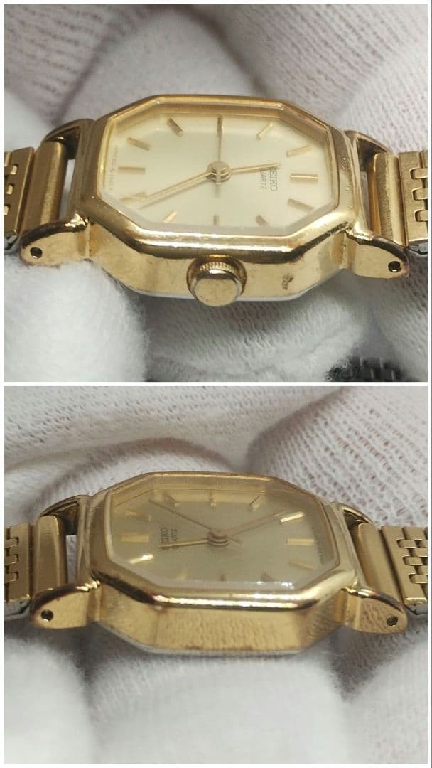 Working / New Battery / 1970 SEIKO 2C21-5170 Octagon Wristwatch