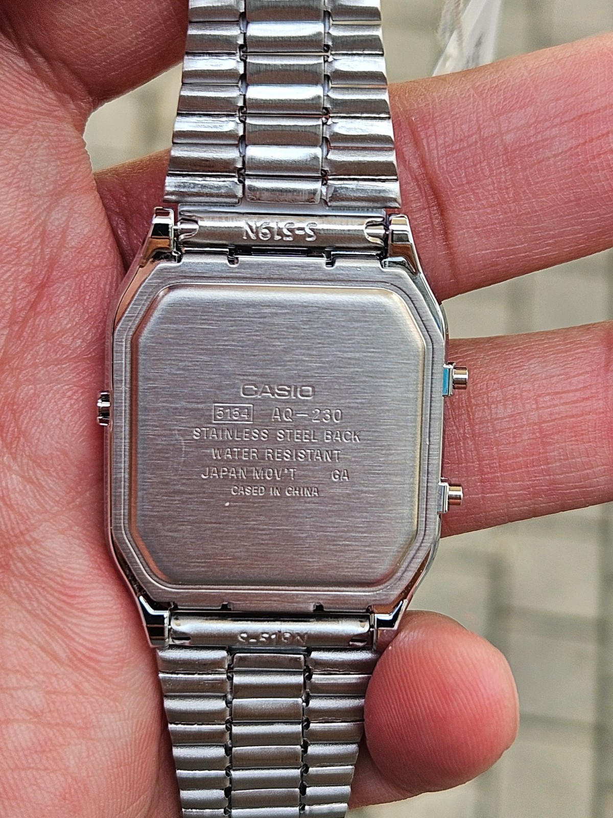 Casio AQ-230A Custom Dial Analog Digital Watch Stainless Steel Vintage Style