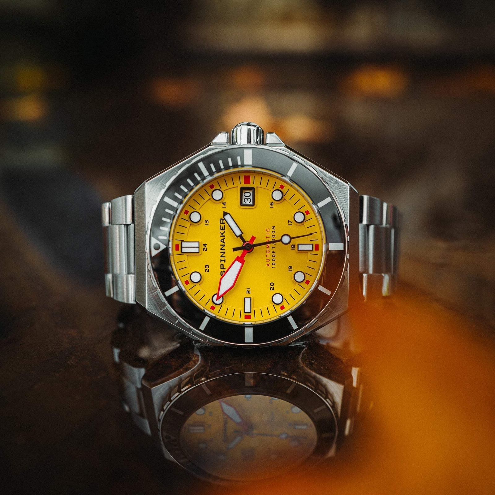 Spinnaker Dumas Stainless Steel 44mm Japanese Automatic Wristwatch