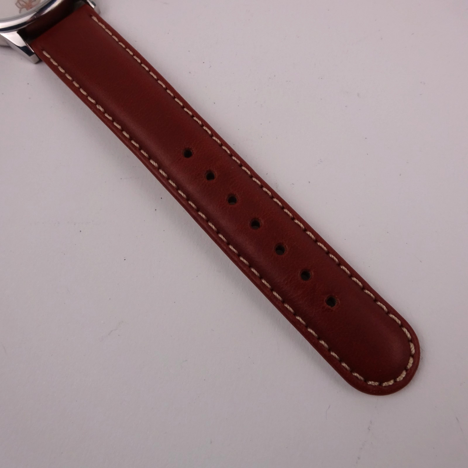 Radley Ladies Floral Watch RY4347 Rose Gold Plated Brown Leather Strap