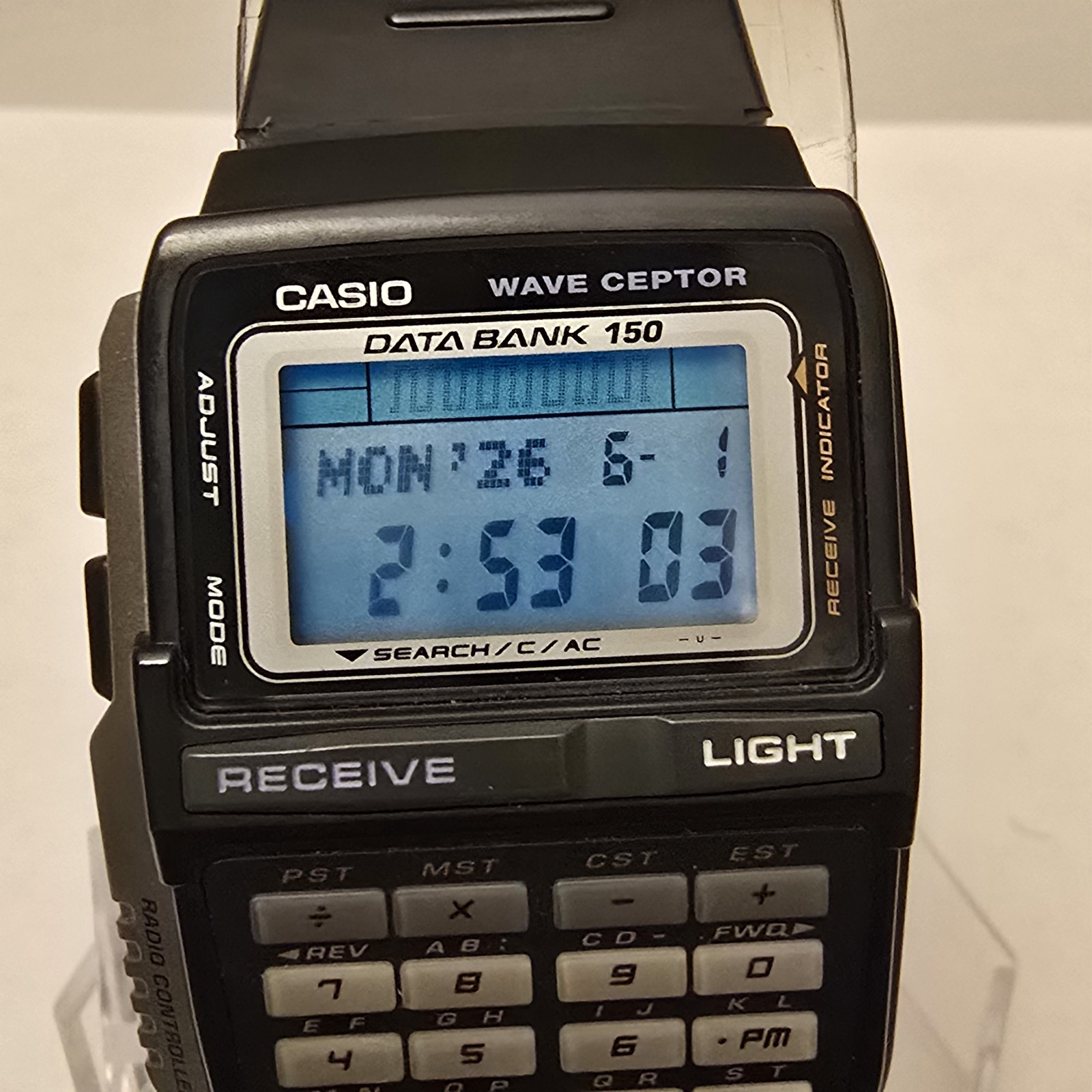 Casio Data Bank DBC-W150 Calculator Vintage Digital Watch NOS Rare!